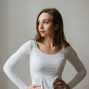 Bamboo tričko Marta s dl. rukávem bílé Velikost: XL