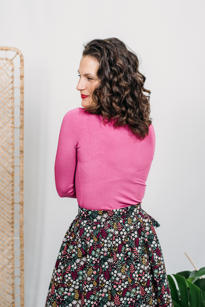 Bamboo tričko Marta s dl. rukávem malinová Velikost: XL