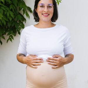 Bambusové kraťásky s těhotenským pásem