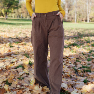 Kalhoty Margot hnědé Velikost: XS