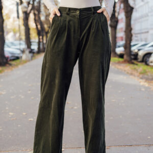 Kalhoty Margot khaki Velikost: S