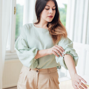 Mušelínová halenka Coco mint Velikost: M