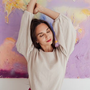 Mušelínová halenka Coco písková Velikost: L