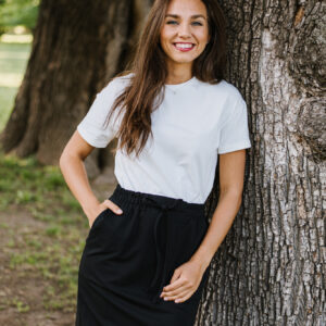 Tepláková sukně Sára černá Velikost: XS