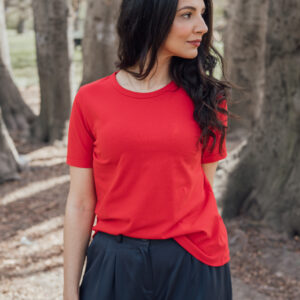 Tričko Eva z biobavlny červené Velikost: XL