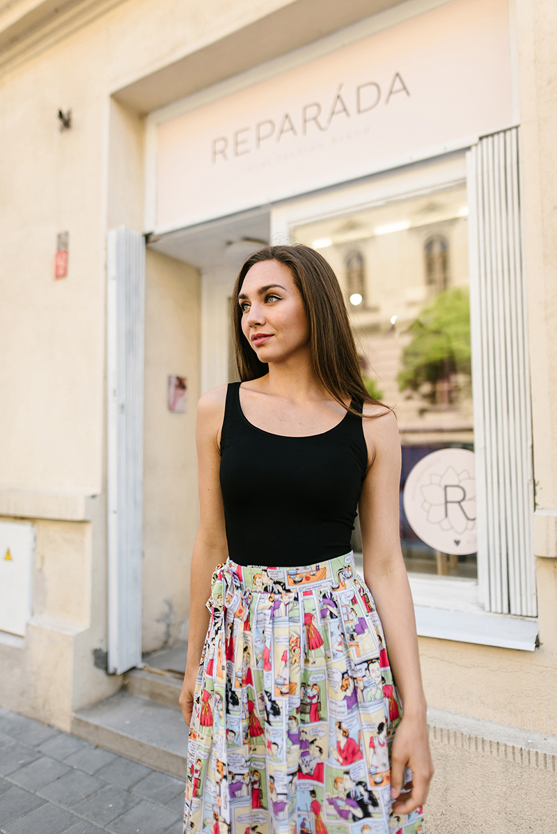 Bamboo tílko Marta černé Velikost: XL