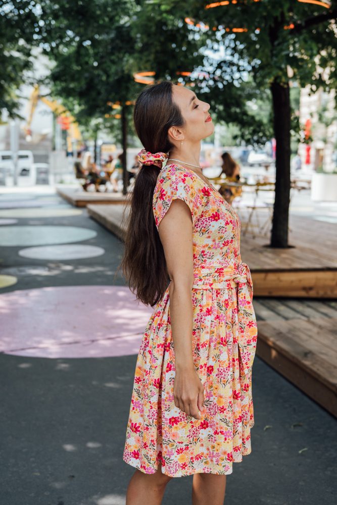 Mušelínové šaty Olivie Sluneční zahrada Velikost: XXS