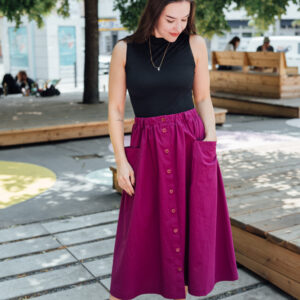 Švestkově fialová sukně Lina Velikost: XS