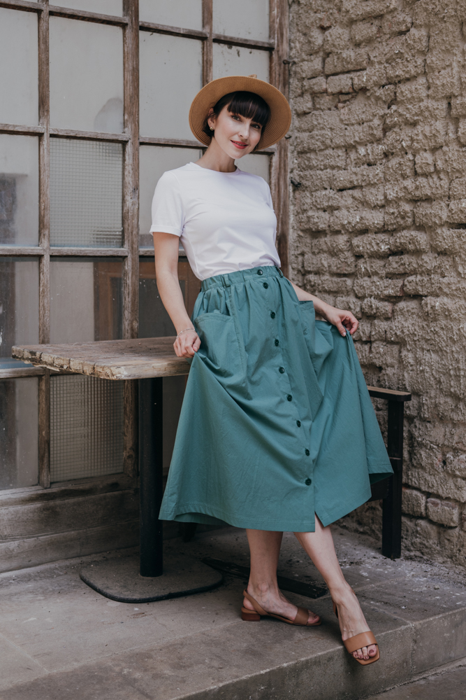 Tyrkysová sukně Lina Velikost: XL