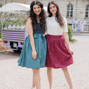 Zavinovací sukně vínové proužky Velikost: Skladem