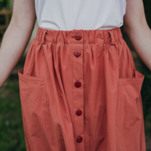 Oranžová sukně Lina Velikost: XL