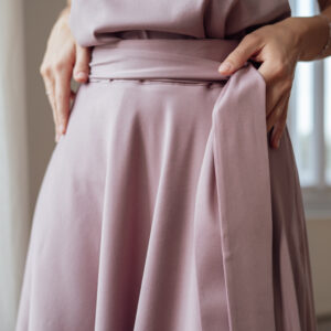 Růžový slavnostní pásek