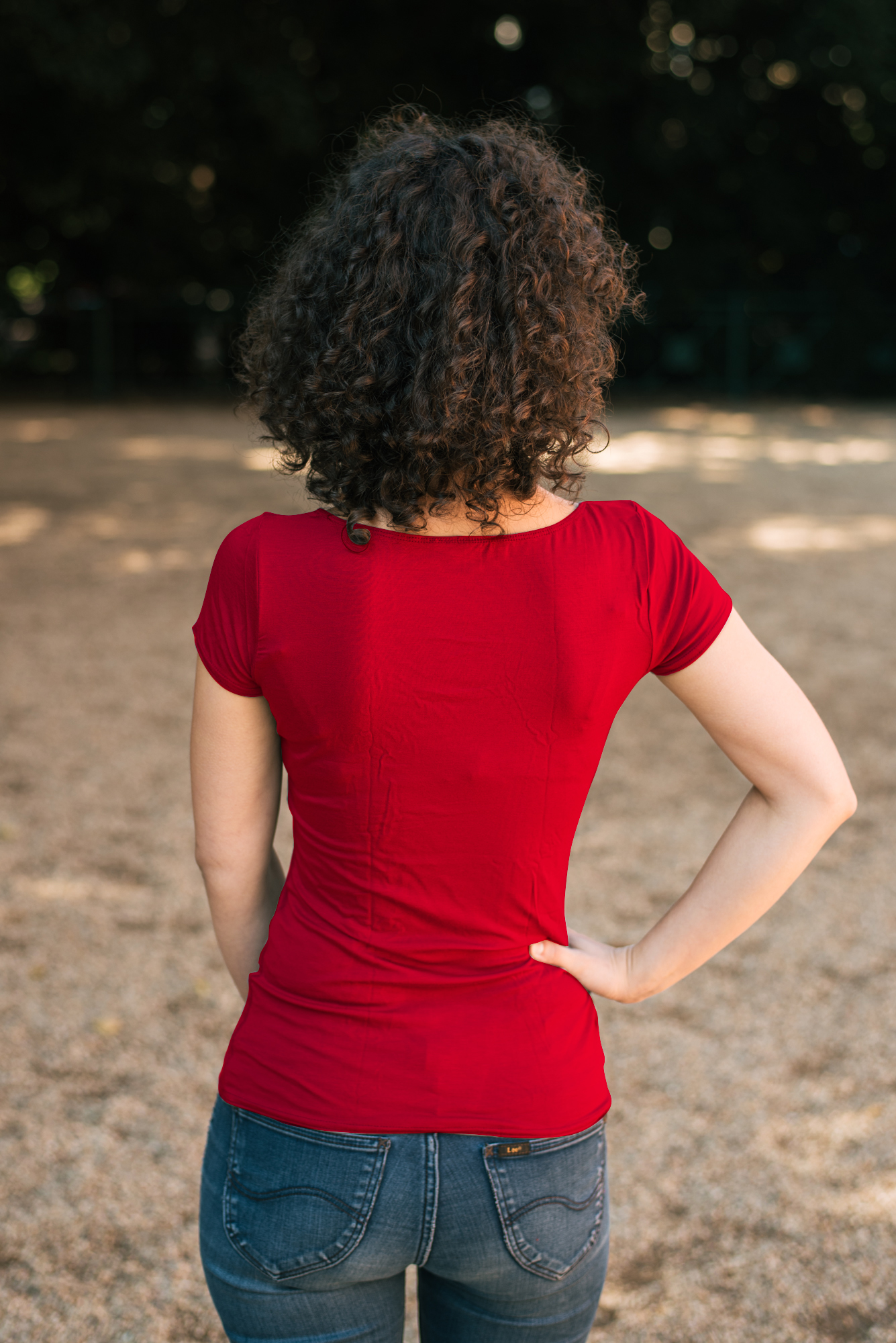 Bamboo tričko Amabile s kr. rukávem tmavě červené Velikost: XL