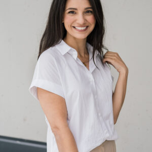 Bílá košile Vero z mačkané bavlny Velikost: XXL