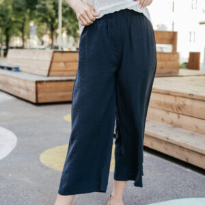Modalové culottes Ronda černé Velikost: XL
