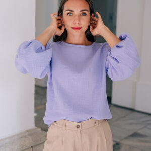 Mušelínová halenka Coco lila Velikost: M