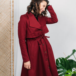 Trenčkot Heda rudý Velikost: S