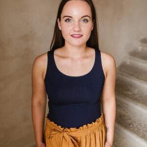 Bamboo tílko Marta tmavě modré Velikost: XL