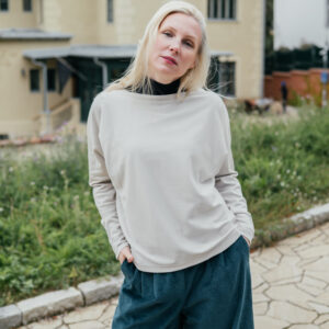 Modalový silnější top Ily béžová Velikost: XXS