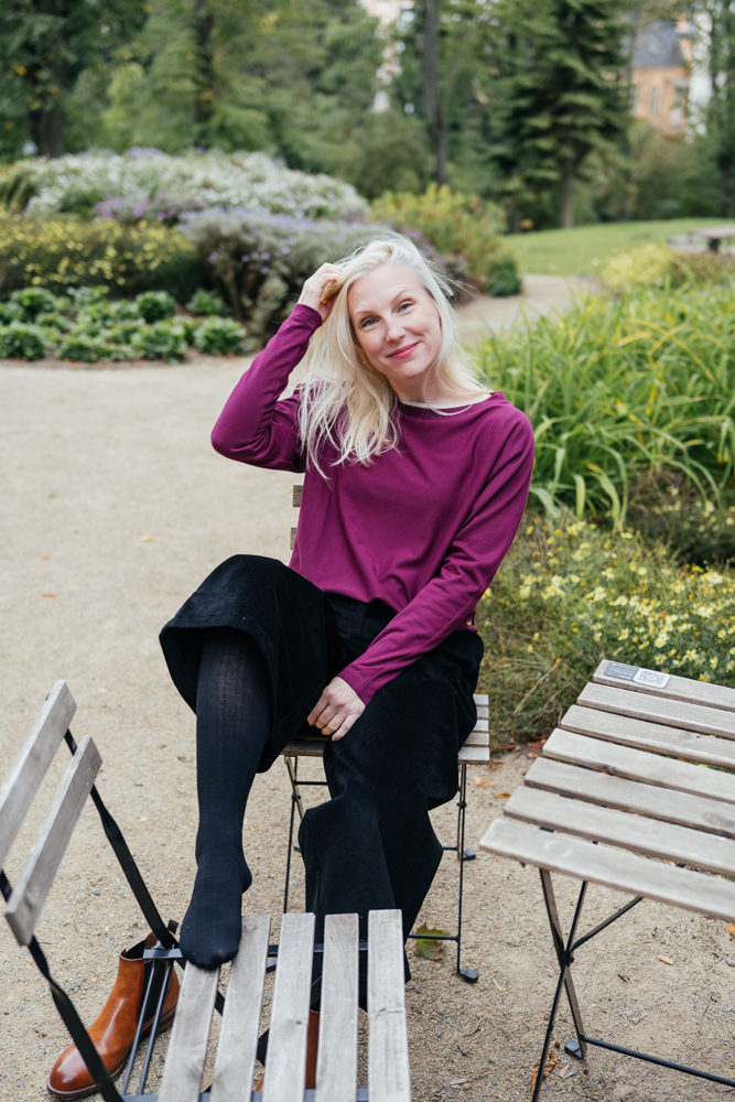 Modalový silnější top Ily fialový Velikost: XXS