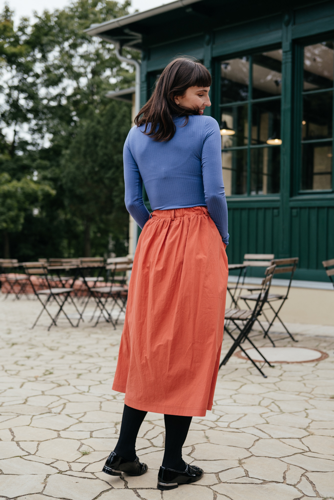 Oranžová sukně Lina Velikost: XL