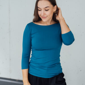 Bamboo tričko Amabile s 3/4 rukávem nefritové Velikost: XL