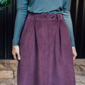 Manšestrová sukně Celeste lilkově fialová Velikost: XL