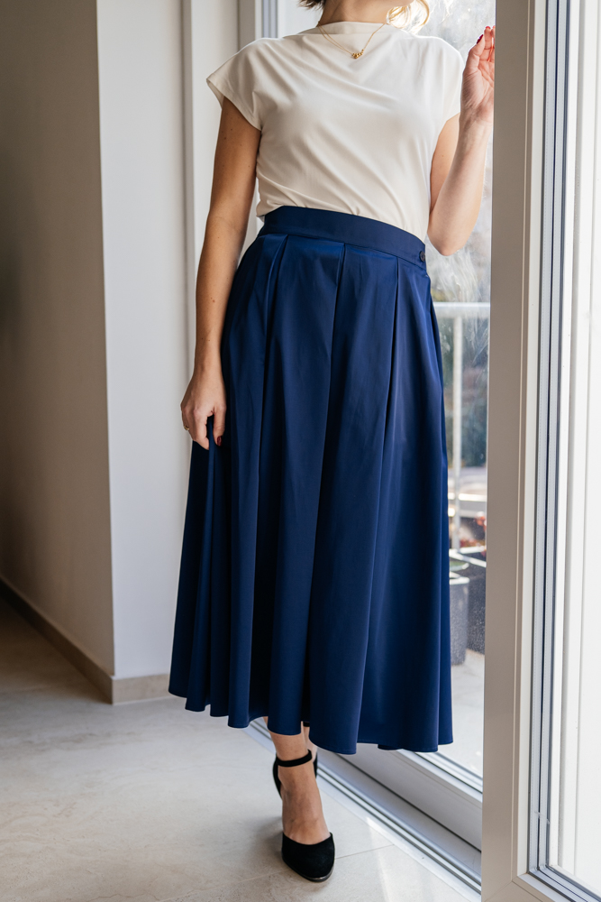 Sukně Marion tmavě modrá Velikost: XL