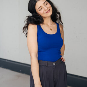 Bamboo tílko Marta královsky modré Velikost: L