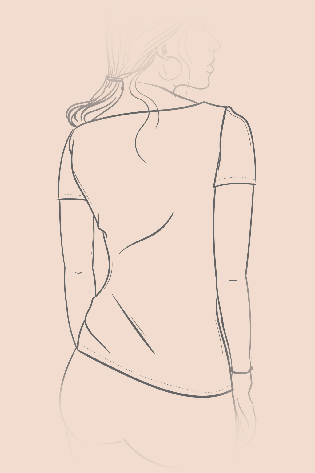 Bamboo tričko Amabile s kr. rukávem bordó Velikost: L