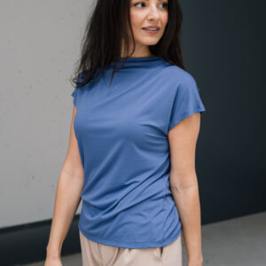 Bamboo tričko Aria s kr. rukávem světle modré Velikost: L