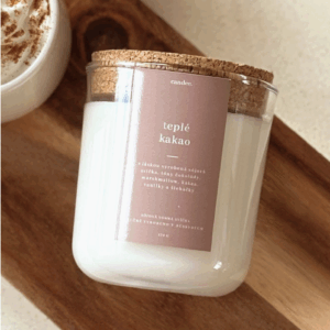 Candee Candee: Sójová svíčka - TEPLÉ KAKAO 270 ml