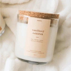 Candee Candee: Sójová svíčka - VANILKOVÝ ROHLÍČEK 270 ml