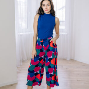 Culottes Michele abstraktní vzor Velikost: L