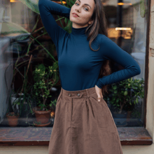 Bamboo rolák Luisa s dl. rukávem tmavě modrý Velikost: XL