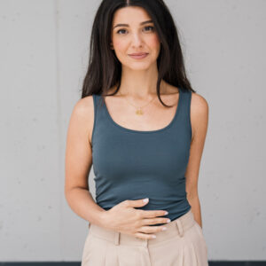 Bamboo tílko Marta petrolejové Velikost: M