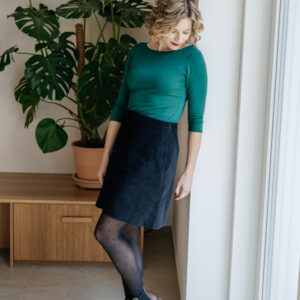 Bamboo tričko Amabile s 3/4 rukávem tmavě zelené Velikost: XL