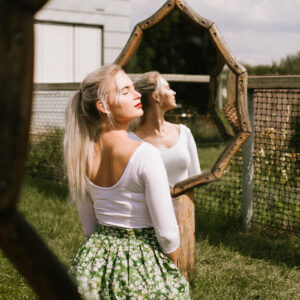 Bamboo tričko Rozálie s 3/4 rukávem bílé Velikost: XL