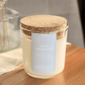 Candee Candee: Sójová svíčka - ŠALVĚJ A MOŘSKÁ SŮL 270 ml