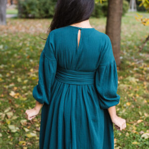 Mušelínové šaty Coco nefritové Velikost: XL