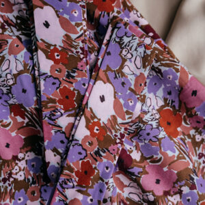 Zavinovací sukně Květobraní růžové