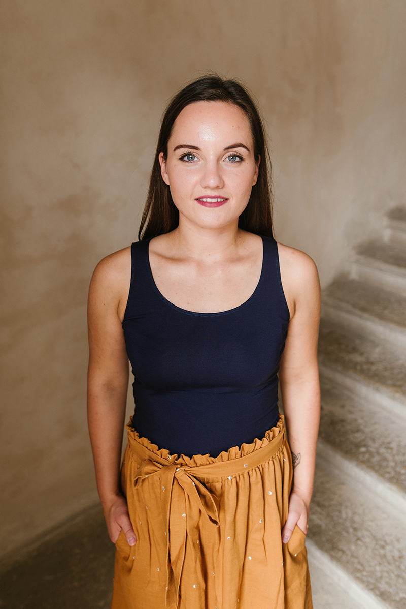 Bamboo tílko Marta tmavě modré Velikost: XL