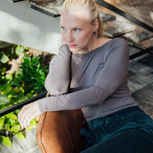 Bamboo tričko Amabile s dl. rukávem šedé Velikost: XS