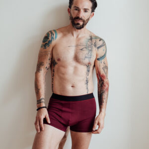 Bambusové boxerky bordó Velikost: XL