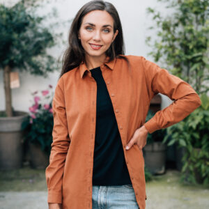 Manšestrová košile Nomia medová Velikost: XL