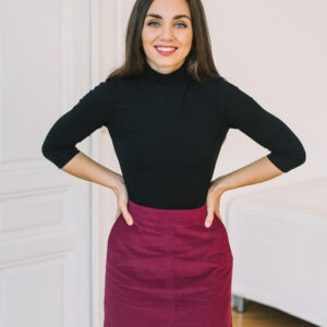 Bamboo rolák Luisa s 3/4 rukávem černý Velikost: L