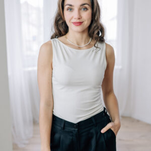 Bamboo tílko Amabile smetanové Velikost: L