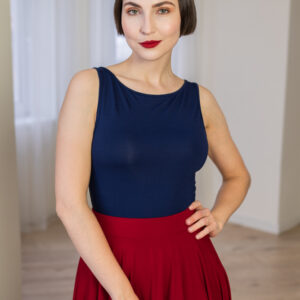 Bamboo tílko Amabile tmavě modré Velikost: XL