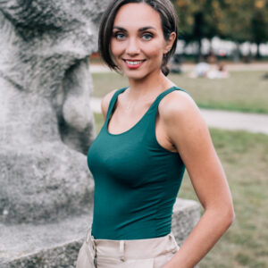 Bamboo tílko Marta tmavě zelené Velikost: L