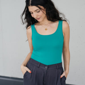 Bamboo tílko Marta ostře zelené Velikost: XL